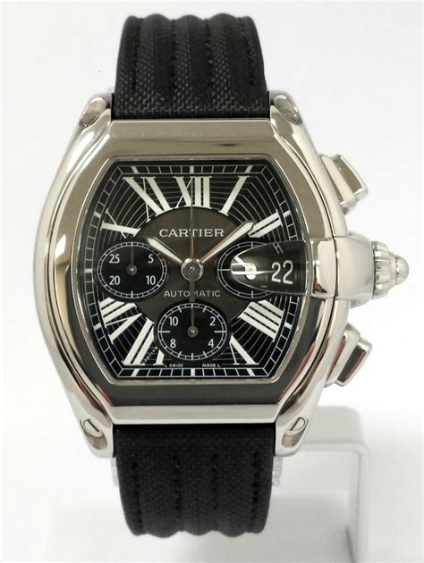 cartier roadster watch straps|cartier watches with leather strap.